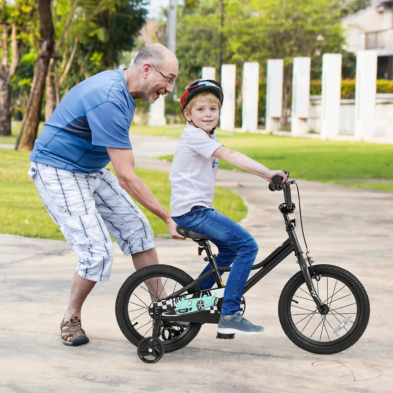Kids Bike with Adjustable Seat and Low-Step Frame for Easy Mounting