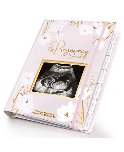 KeaBabies Pregnancy Journal, Announcements, 80 Pages Hard Cover Book For Mom To Be Gift