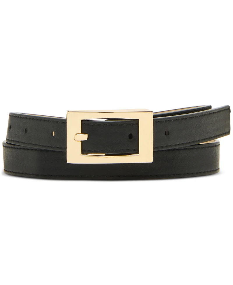 Steve Madden Faux-Leather Belts, Set of 3
