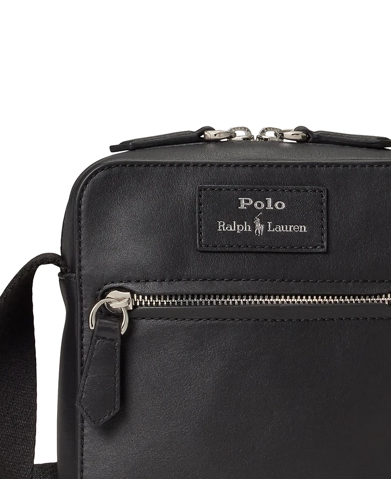 Polo Ralph Lauren Men's Smooth Leather Crossbody Bag