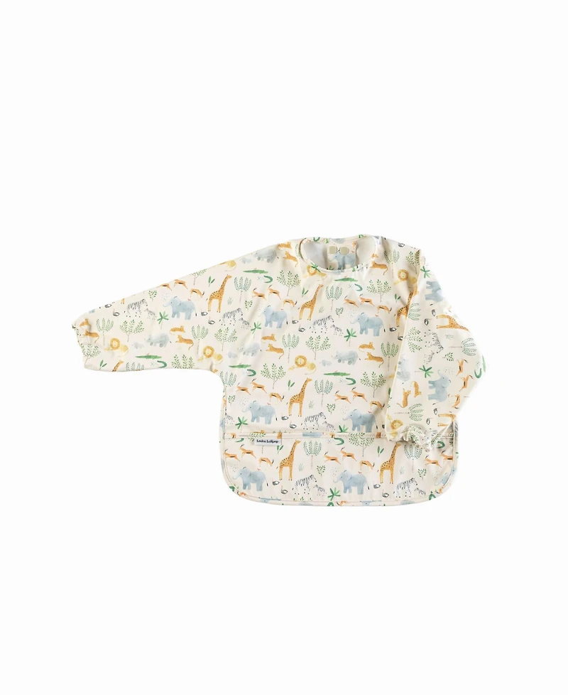 Loulou Lollipop Baby Long Sleeve Bib Spoon Set