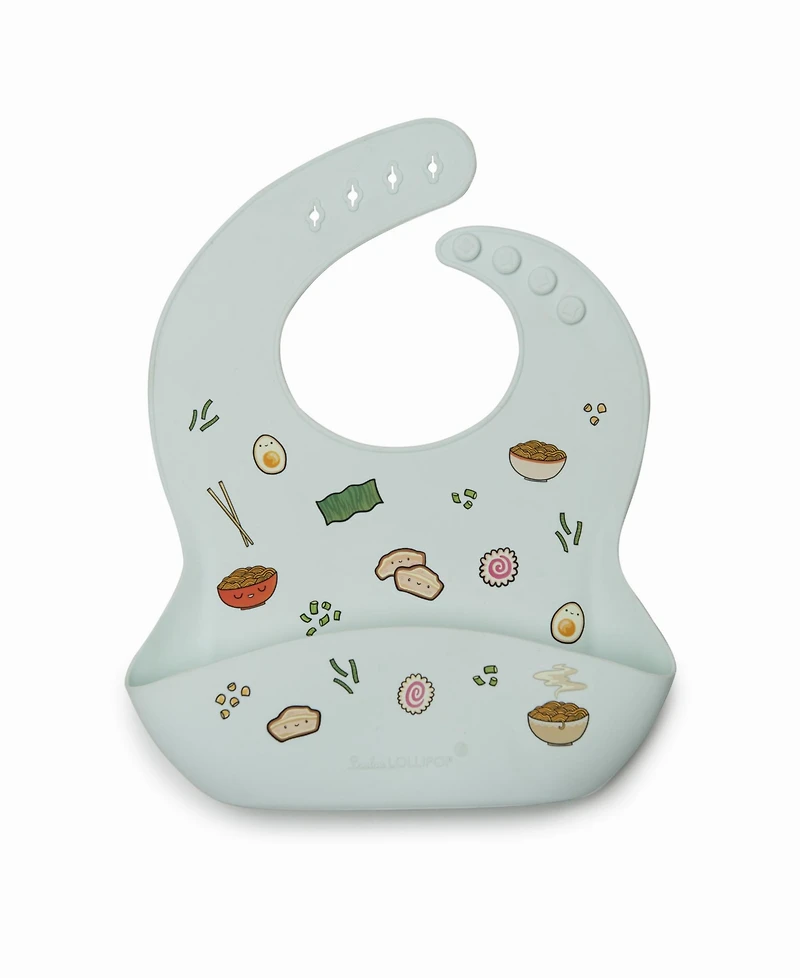 Loulou Lollipop Baby Ramen Print Bibs Set