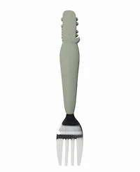 Loulou Lollipop Kids Alligator Design Bibs Utensil Set