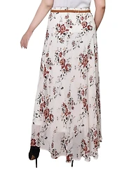 Ny Collection Plus Chiffon Maxi Skirt
