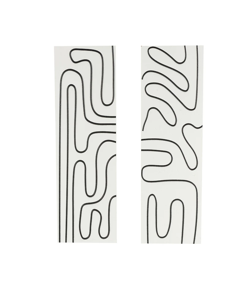 Rosemary Lane Wood Contemporary Wall Art, Set of 2