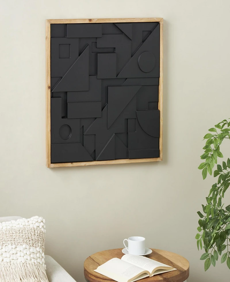 Rosemary Lane Wood 24" Contemporary Wall Decor