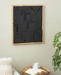 Rosemary Lane Wood 24" Contemporary Wall Decor