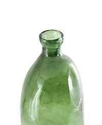 Rosemary Lane Glass 29" Tall Curved Ombre Spanish Bottle Abstract Decorative Vase