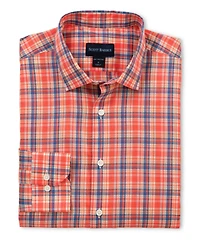 Scott Barber Men's Retro Voil Plaid, Berry