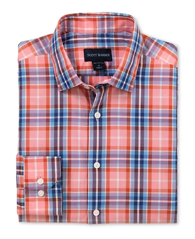 Scott Barber Men's Weekend Plaid, Berry