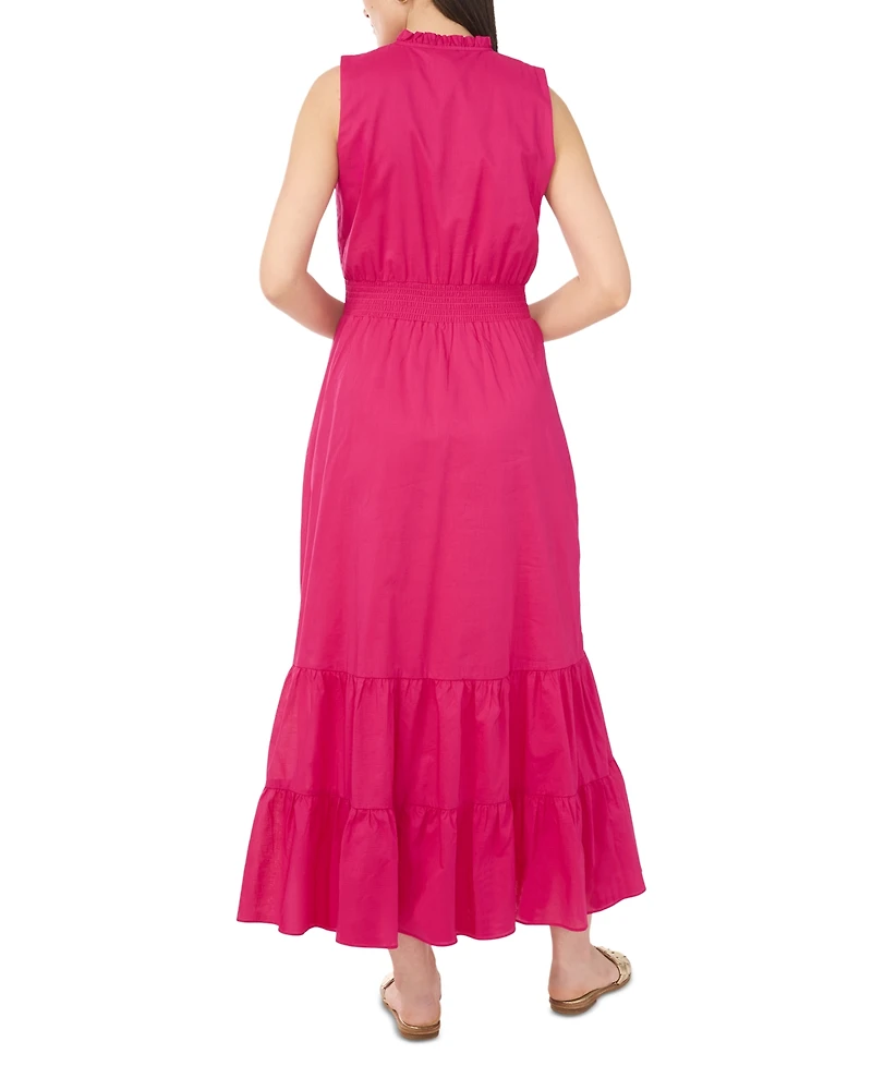 Vince Camuto Women's Cotton Tiered Maxi Dress