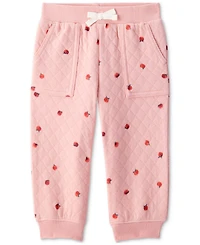 Carter's Baby Girls Apple-Print Doubleknit Top & Pants, 2 Piece Set