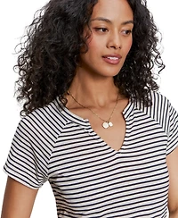 Sanctuary Women's Notch-Neck Short-Sleeve T-Shirt