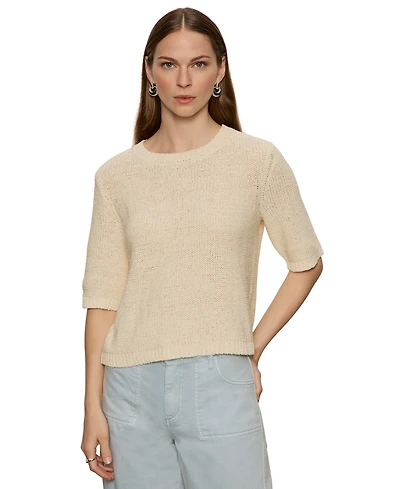 Sanctuary Women's Tape Yarn Crewneck Short-Sleeve T-Shirt