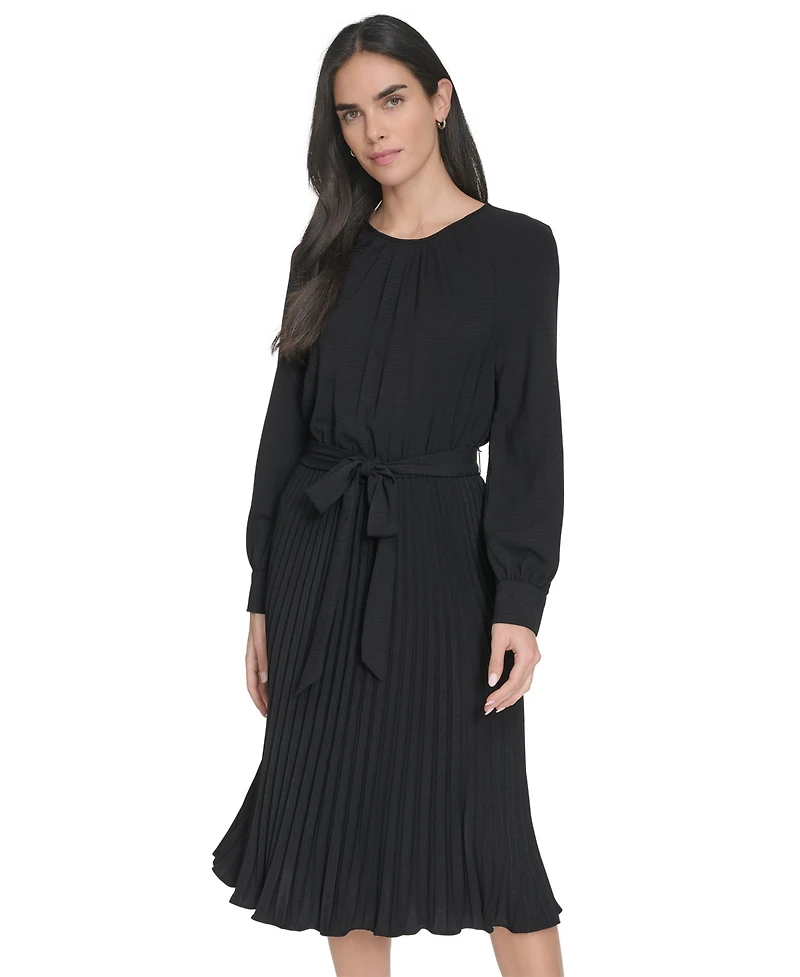 Calvin Klein Women's Long-Sleeve Midi Dress