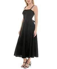 Taylor Women's Tie-Front Sleeveless Fit & Flare Dress