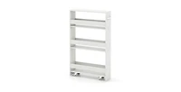 Rolling Kitchen Slim Storage Cart Mobile Shelving Organizer with Handle