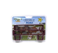 Little Buster Toys, 1/16 Scale 4 Piece Red Welded Steel Panel Corral Set