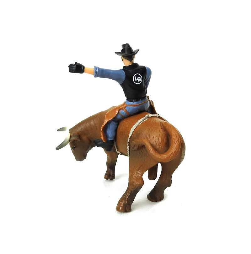 Little Buster Toys 1/16 Brown Bucking Bull & Rider