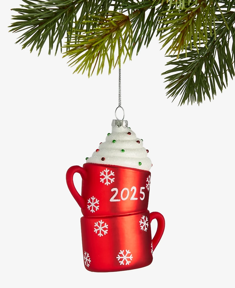 Holiday Lane Our First Mr. & Mrs. Double Hot Chocolate Cups Ornament, Macy's Exclusive