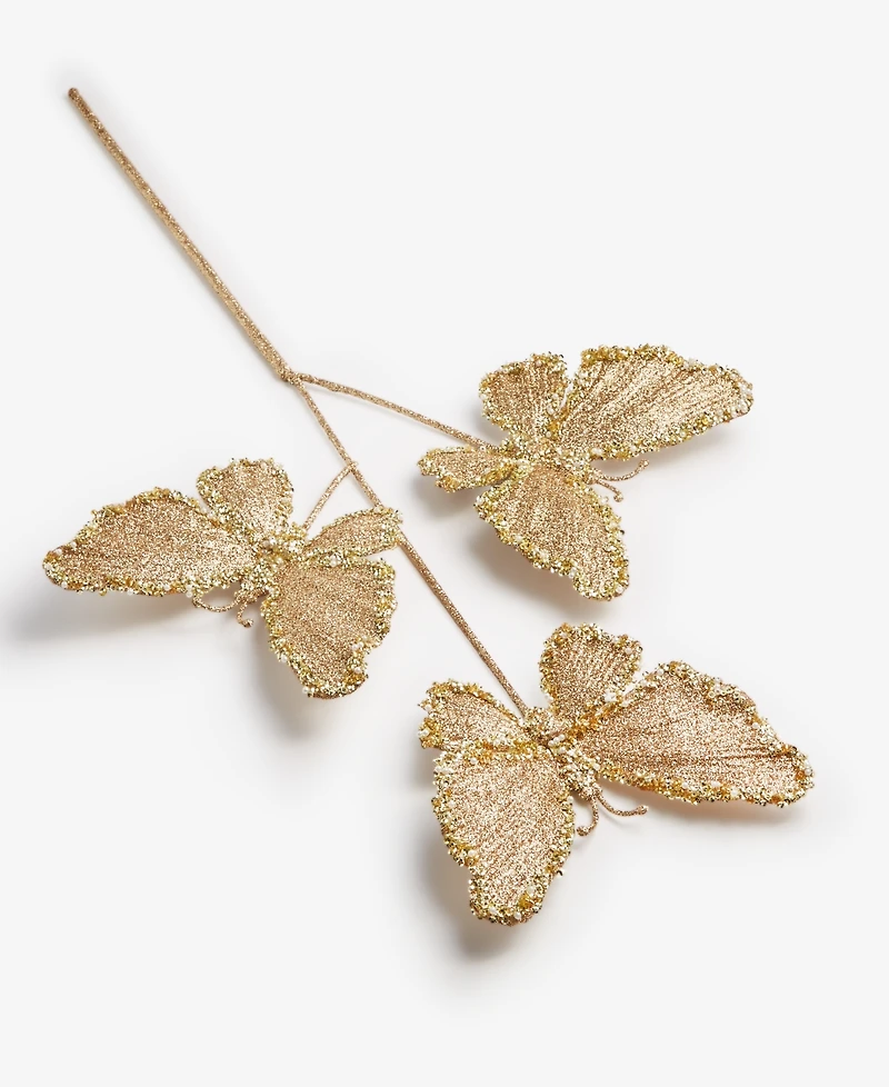 Holiday Lane Enchanted Forest Butterfly Pick Ornament, Macy's Exclusive