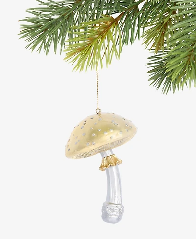 Holiday Lane Enchanted Forest Gold-Tone Mushroom Ornament, Macy's Exclusive