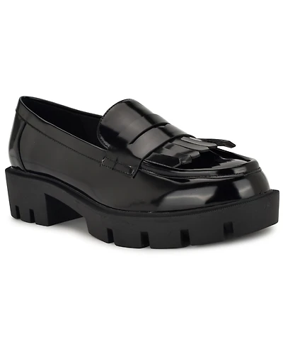 Nine West Women's Missa Lug Sole Penny Loafers