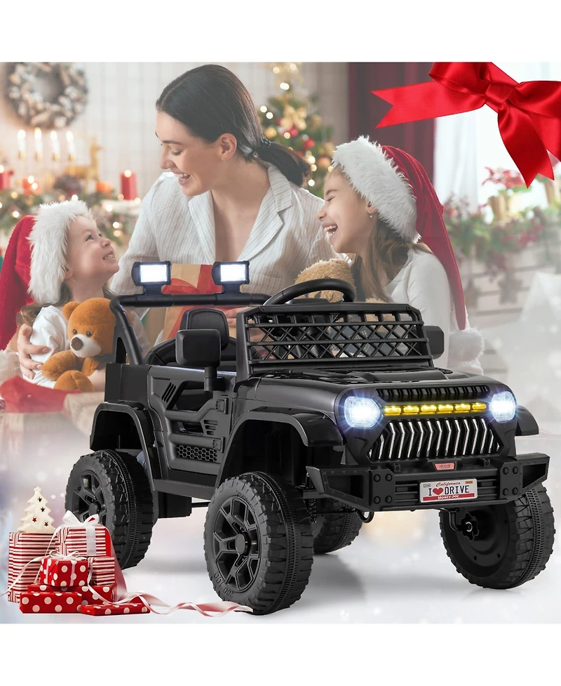 12V Kids Ride on Truck Car with Parental Remote and Music Player