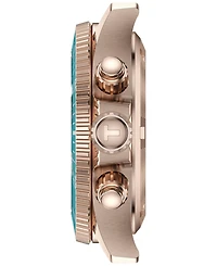 Tissot Men's Swiss Chronograph Seastar 1000 Blue Rubber Strap Watch 38mm