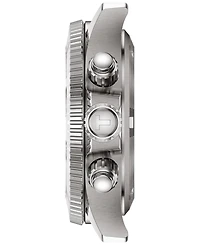 Tissot Men's Swiss Chronograph Seastar 1000 White Rubber Strap Watch 38mm