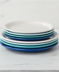 Fiesta Coastal Blues Bistro Coupe 9" Luncheon Plates, Set of 4
