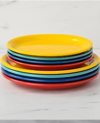 Fiesta Vibrant Bistro Coupe 9" Luncheon Plates, Set of 4