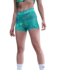 Nike Pro Women's Printed Dri-fit Mid-Rise 3" Shorts