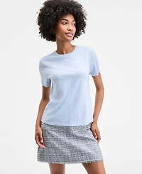On 34th Women's Beaute Embellished Crewneck Tee, Exclusively at Macy's