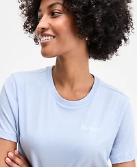 On 34th Women's Beaute Embellished Crewneck Tee, Exclusively at Macy's