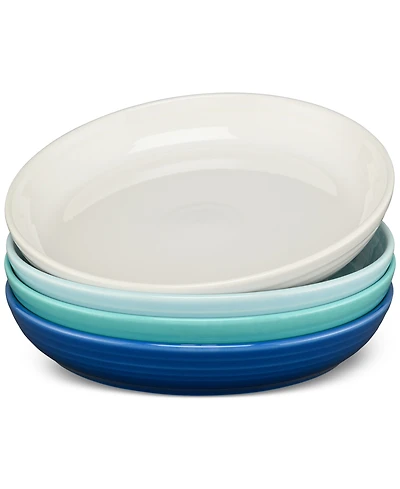 Fiesta Coastal Blues Coupe Dinner Bowls, Set of 4
