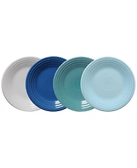 Fiesta Coastal Blues Classic Rim 9" Luncheon Plates, Set of 4