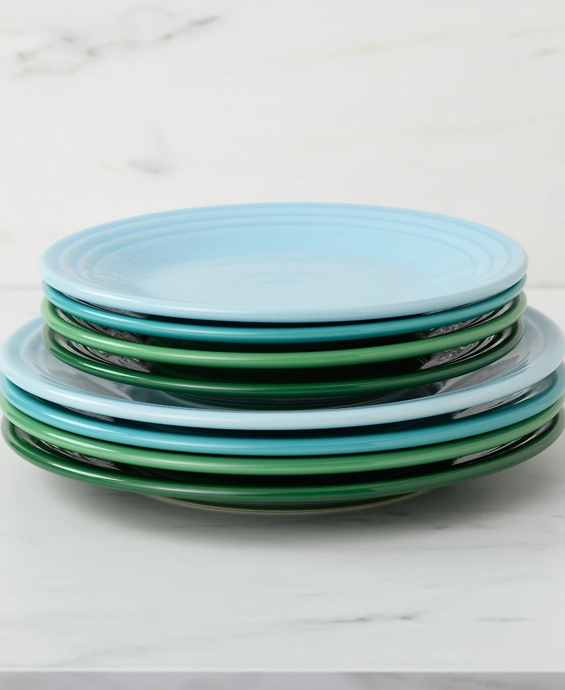 Fiesta Aegean Classic Rim Luncheon Plates, Set of 4