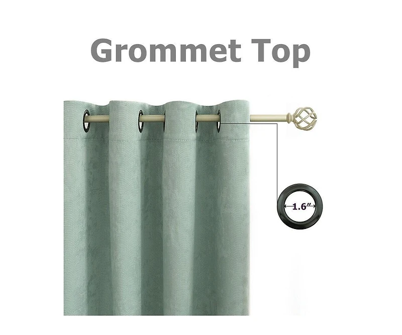 Kate Aurora Hotel Chic 2 Pack Light Filtering Grommet Top Window Curtains - 52 in. W x 84 L, Rose/Pink