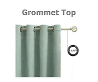 Kate Aurora Hotel Chic 2 Pack Light Filtering Grommet Top Window Curtains - 52 in. W x 84 L, Rose/Pink
