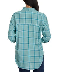 Gloria Vanderbilt Women's Amanda Roll-Tab-Sleeve Shirt