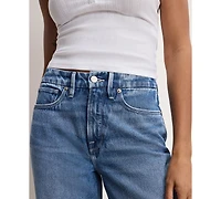 Good American Women's Cotton 90s High-Rise Relaxed Distress Jeans