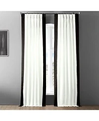 Half Price Drapes Bordered Vertical Printed Cotton Curtain