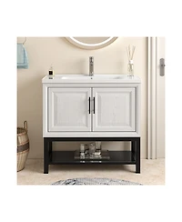 36" Vanity with Ceramic sink