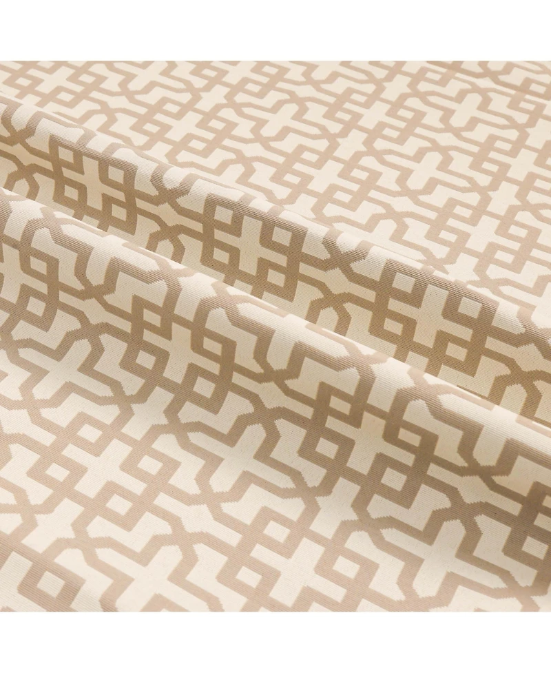 Outdoor Window Covering Cabana Trellis Grommet Single Panel, 52"Wx 84"L