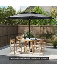 3-tier Vented Patio Umbrella with Push Button Tilt
