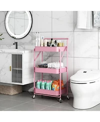 Mega Casa 5 tier Rolling Utility Cart with Lockable Wheels