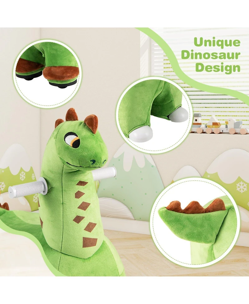 6V Kids Ride on Dinosaur with Foot Pedal and Padded Seat and Music