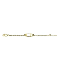 Chic Minimalist Id Bracelets with Heart Detail
