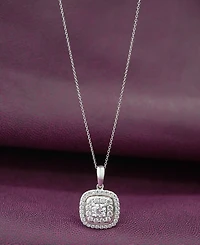 Wrapped in Love Diamond Pendant Necklace (1 ct. t.w.) in 14k White Gold, 18" + 2" extender, Exclusively at Macy's